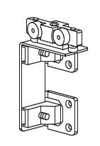 TERNO coulisse sup double pour porte pliante 882