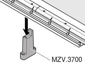 BLUM MZV.3700 support regle pour MINIPRESS top