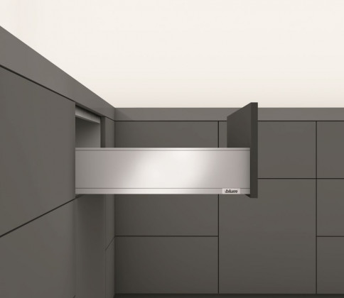 K-BLUM Legrabox K 500 mm/40 kg, blanc, vis a bois+semelle antidérapante Ago-Fibr