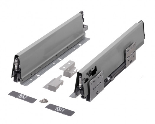 K-StrongBox tiroir H86/500mm, titan, buffet Classico Kristall 900 noir