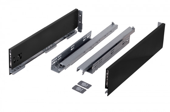 K-StrongMax 16 tiroir H121/500mm, noir, antidérapant Ago-Kristall 800 noir K-StrongMax 16 tiroir H121/500mm, noir, antidérapant Ago-Kristall 800 noir