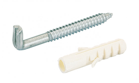 HETTICH 46103 crochet suspendu 6x50 mm, cheville 8x40 mm