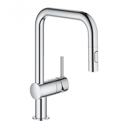 GROHE 32322002 Robinet Minta Bec en U douche extractible chrome