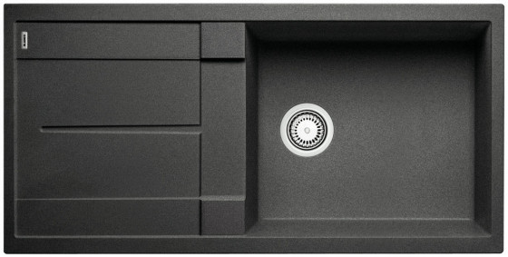 BLANCO 515142 Évier Metra XL 6 S sans excentrique Silgranit PuraDur anthracite BLANCO 515142 Évier Metra XL 6 S sans excentrique Silgranit PuraDur anthracite