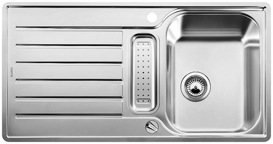 BLANCO 517281 Évier Lantos 5 S-IF avec excentrique inox brossé