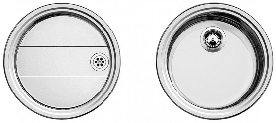 BLANCO 513310 Évier Rondoset 3 1/2 sans excentreur inox brossé