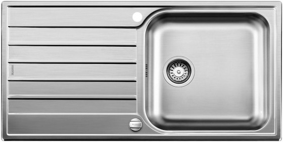 BLANCO 518519 Évier Livit XL 6 S avec excentrique 2 trous inox brossé