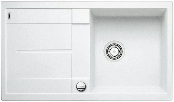 BLANCO 513037 évier Metra 5 S avec excentrique Silgranit PuraDur blanc BLANCO 513037 évier Metra 5 S avec excentrique Silgranit PuraDur blanc