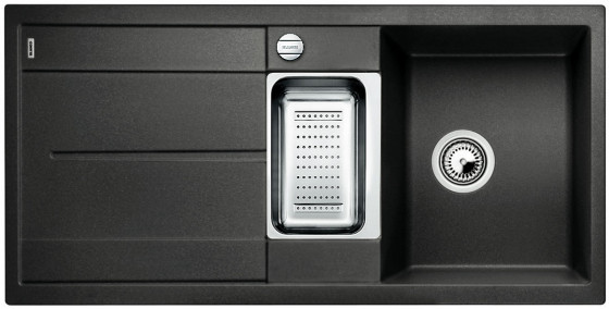 BLANCO 513053 évier Metra 6 S avec excentrique Silgranit PuraDur anthracite BLANCO 513053 évier Metra 6 S avec excentrique Silgranit PuraDur anthracite