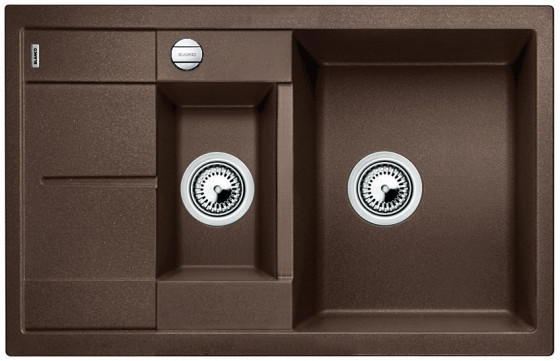 BLANCO 515044 évier Metra 6 S Compact avec excentreur Silgranit PuraDur café BLANCO 515044 évier Metra 6 S Compact avec excentreur Silgranit PuraDur café