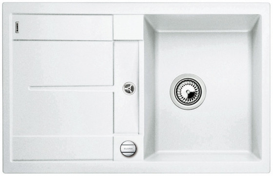BLANCO 513028 évier Metra 45 S avec excentr Silgranit PuraDur blanc BLANCO 513028 évier Metra 45 S avec excentr Silgranit PuraDur blanc