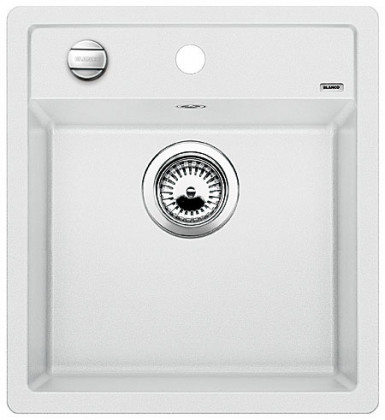 BLANCO 517160 évier Dalago 45 avec excentrique Silgranit PuraDur blanc