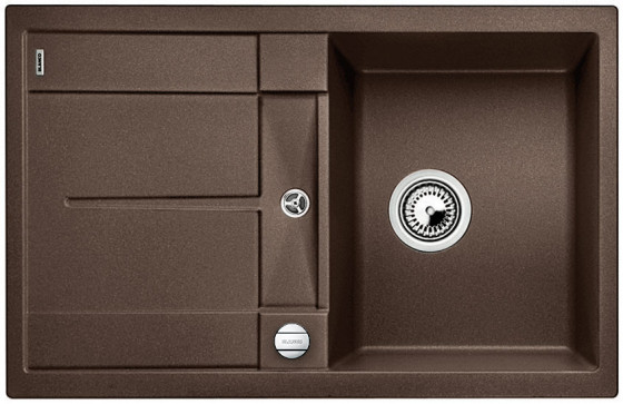 BLANCO 515038 évier Metra 45 S avec excentrique Silgranit PuraDur café BLANCO 515038 évier Metra 45 S avec excentrique Silgranit PuraDur café