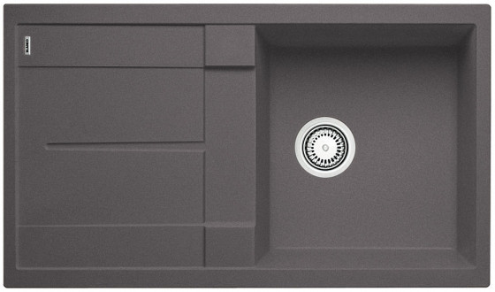 BLANCO 518872 Évier Metra 5 S sans excentrique Silgranit PuraDur gris roc