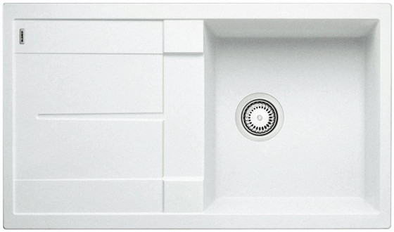 BLANCO 513205 évier Metra 5 S sans excentrique Silgranit PuraDur blanc BLANCO 513205 évier Metra 5 S sans excentrique Silgranit PuraDur blanc