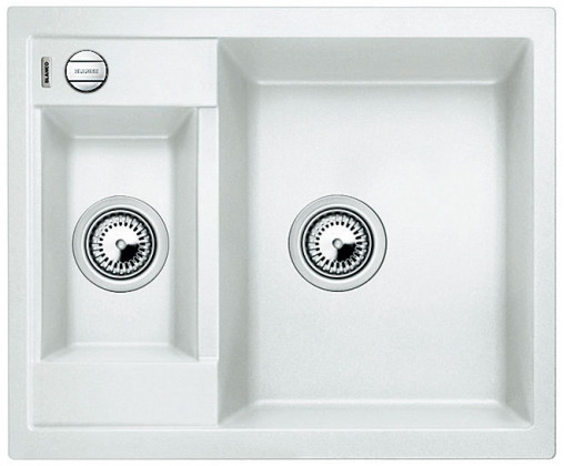 BLANCO 516157 évier Metra 6 avec excentrique Silgranit PuraDur blanc BLANCO 516157 évier Metra 6 avec excentrique Silgranit PuraDur blanc