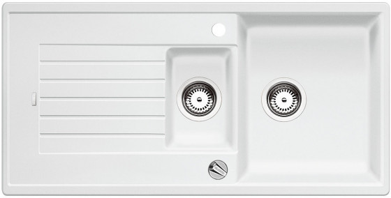 BLANCO 514734 Évier Zia 6 S avec excentrique Silgranit PuraDur blanc BLANCO 514734 Évier Zia 6 S avec excentrique Silgranit PuraDur blanc