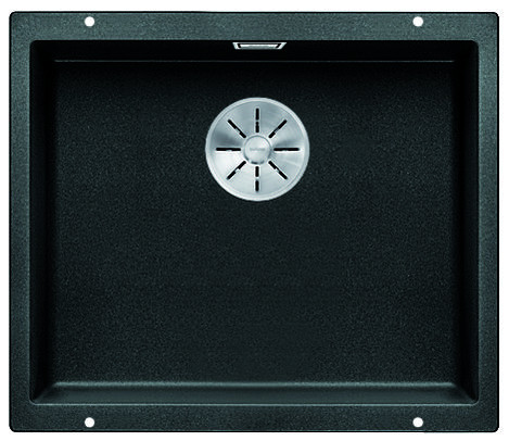 BLANCO 523432 évier Subline 500-U InFino manu manual Silgranit PuraDur anthracit