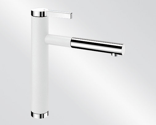BLANCO 518441 Robinet Linee-S Silgranit-look blanc/chrome BLANCO 518441 Robinet Linee-S Silgranit-look blanc/chrome