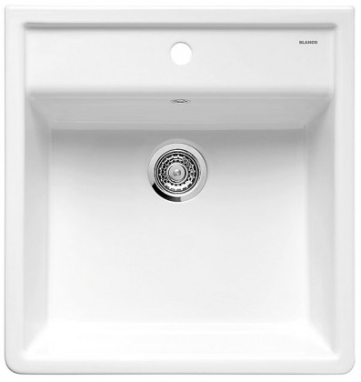 BLANCO 514486 évier Panor 60 sans excentrique céramique PuraPlus blanc éclatant