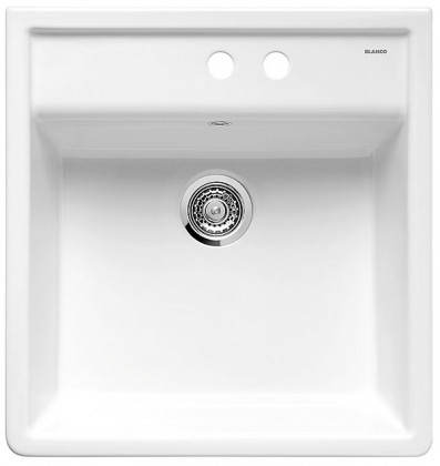 BLANCO 514501 Évier Panor 60 sans excentrique céramique PuraPlus blanc éclatant