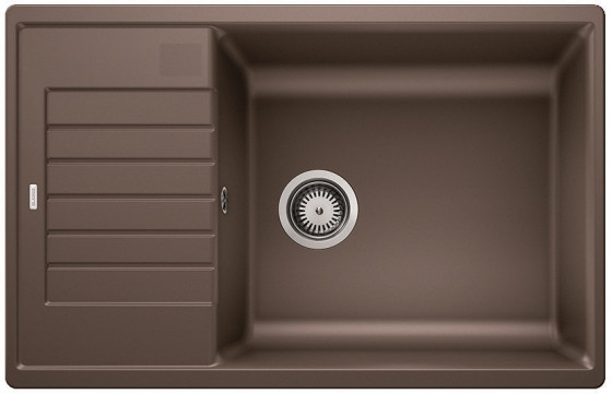 BLANCO 523282 évier Zia XL 6 S Compact sans excentrique Silgranit PuraDur café