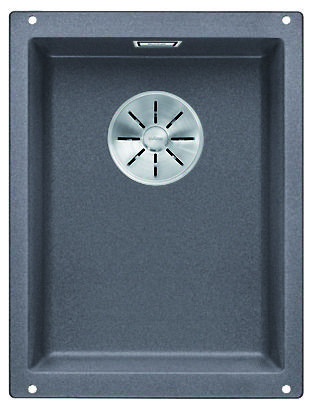BLANCO 523407 évier Subline 320-U InFino manuel Silgranit PuraDur gris roche