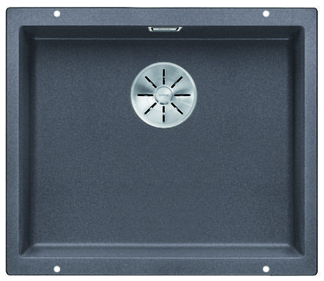 BLANCO 523433 Évier Subline 500-U InFino manuel Silgranit PuraDur gris roche