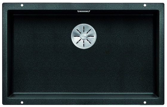 BLANCO 523442 Évier Subline 700-U InFino manu manuel Silgranit PuraDur anthracit