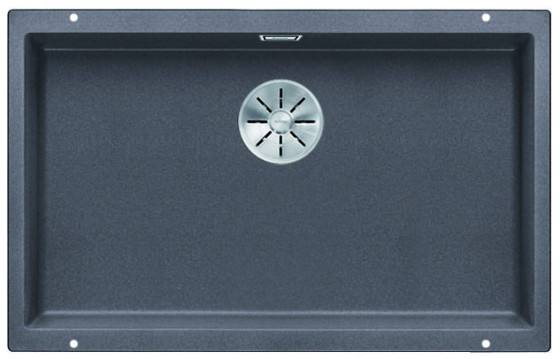 BLANCO 523443 évier Subline 700-U InFino manuál Silgranit PuraDur gris roche