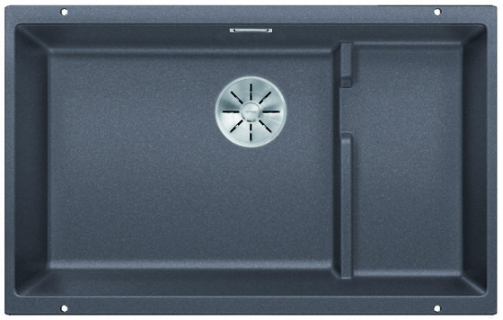 BLANCO 523453 Évier Subline 700-ULevel InFino manuál Silgranit PuraDur gris roch