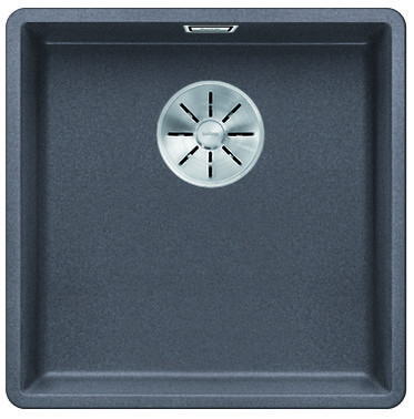 BLANCO 523495 évier Subline 400-F Silgranit InFino manuel gris roche