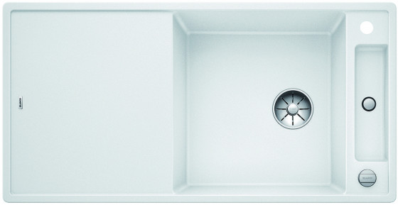 BLANCO 523514 évier Axia III XL 6 S InFino avec excentr.Silgranit PuraDur blanc