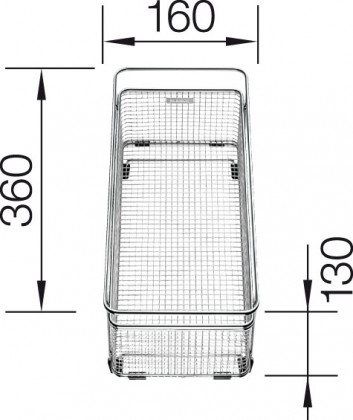 BLANCO 223297 accessoires panier multi-usage pour vaisselle