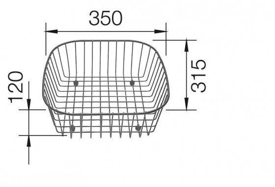 BLANCO 514238 Accessoires panier a vaisselle pour Flex, Top inox