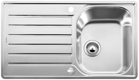BLANCO 519707 Évier Lantos 45 S-IF Salto avec excentrique inox brossé