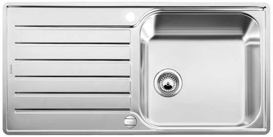 BLANCO 519709 évier Lantos XL 6 S-IF avec excentrique inox brossé