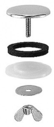 BLANCO 137164 Accessoires cache-vis ouverture inox