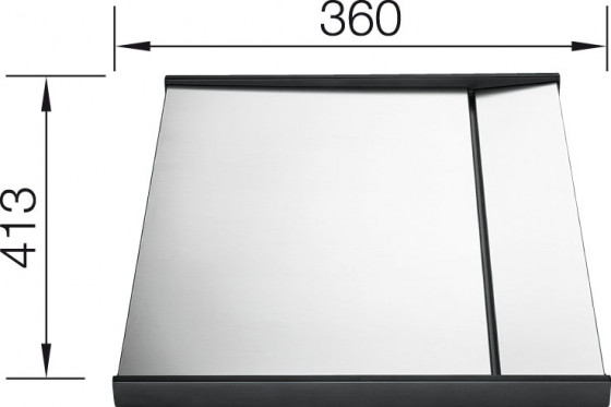 BLANCO 223067 Accessoires plaque égouttoir insertable Claron-IF inox