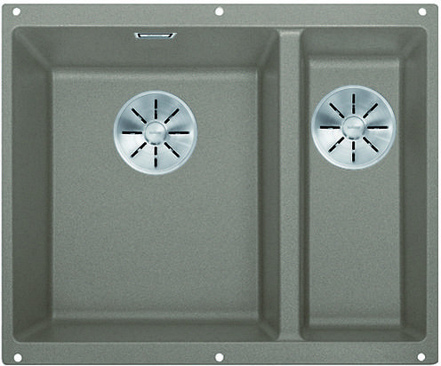 BLANCO 523556 Évier Subline 340/160-U InFino manuál Silgranit PuraDur tartufo