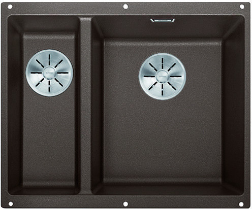 BLANCO 523567 Évier Subline 340/160-U InFino manuel Silgranit PuraDur café