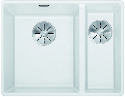 BLANCO 523571 évier Subline 340/160-F Silgranit InFino manuel blanc
