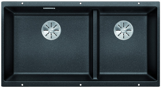 BLANCO 523584 Évier Subline 480/320-U InFino manuel Silgranit PuraDur anthracite