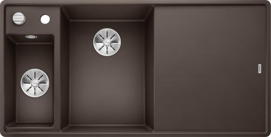 BLANCO 524674 Évier affleurant Axia III 6 S-F Silgranit PuraDur café