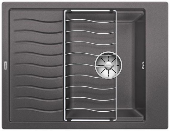 BLANCO 524825 Évier Elon 45 S Silgranit PuraDur gris roche