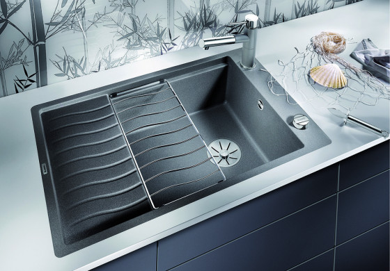 BLANCO 524859 Évier a fleur Elon XL 6 S-F avec excent Silgranit café