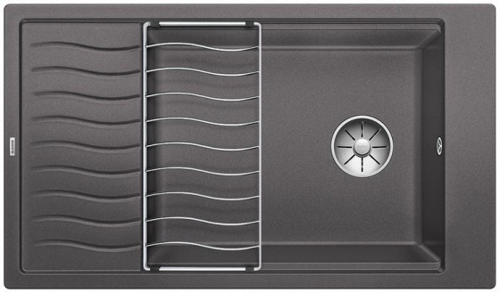 BLANCO 524871 Évier Elon XL 8 S Silgranit PuraDur gris roche