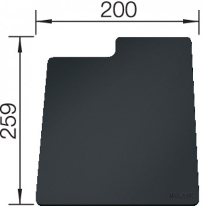 BLANCO 235900 Accessoires sous-couche Sity Pad Lava grey plast gris/noir