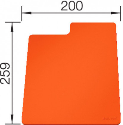 BLANCO 236719 Accessoires sous-couche Sity Pad Orange plast