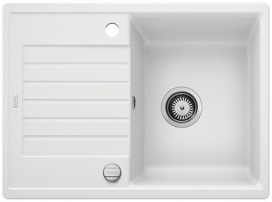 BLANCO 524715 Évier Zia 45 S Compact avec excentrique Silgranit PuraDur blanc